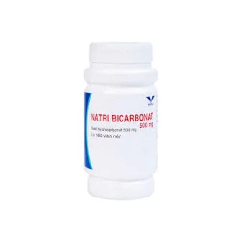 Natri bicarbonat 500mg Bidiphar - Thuốc để làm kiềm hóa